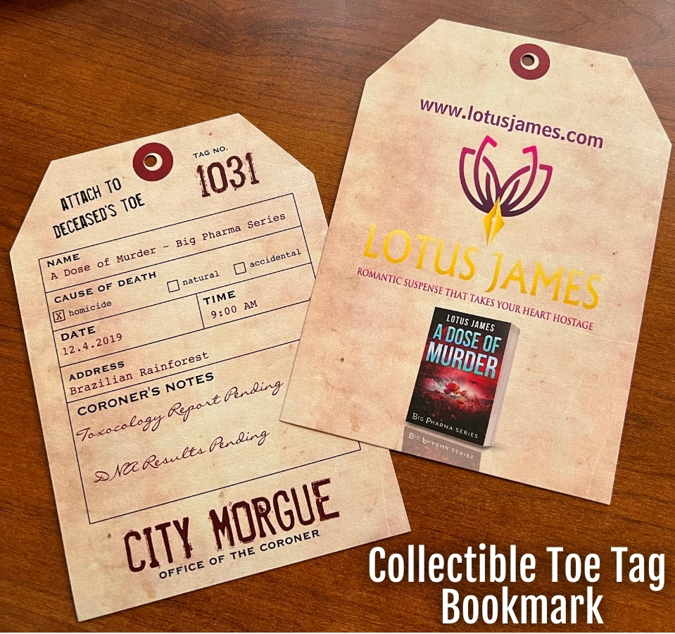 Collectible Lotus James Toe Tag Bookmark
